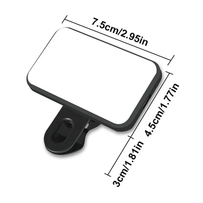 Mini Selfie Fill Light Rechargeable 3 Modes Adjustable Brightness Portable For Mobile Phone Computer LED Fill Light
