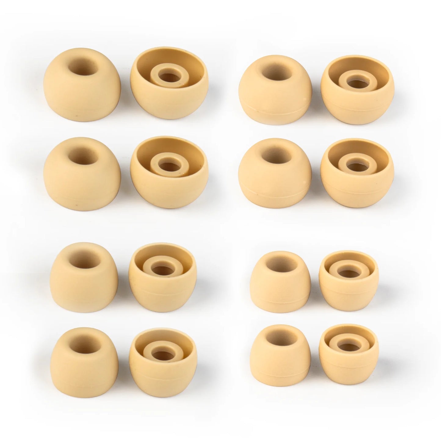 KBEAR 4540 Coffee Silicone Eartips Ergonomically Designed Earcap Optional XS/S/M/L Size and Combination Set Comfortable Earmuffs