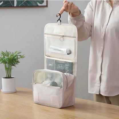 Travel Makeup Bag Waterproof Toiletries Organizer High Quality Women Neceser Bathroom Hook Wash Pouch Hook Makeup Storage Bag
