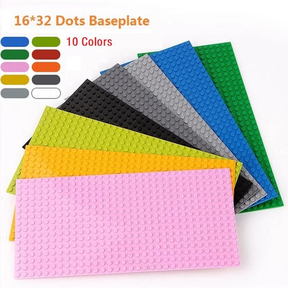 32x32x16x16 Dots Classic Base Plates MOC DIY Plastic Bricks Baseplates City Dimensions Building Blocks Figures Construction Toys