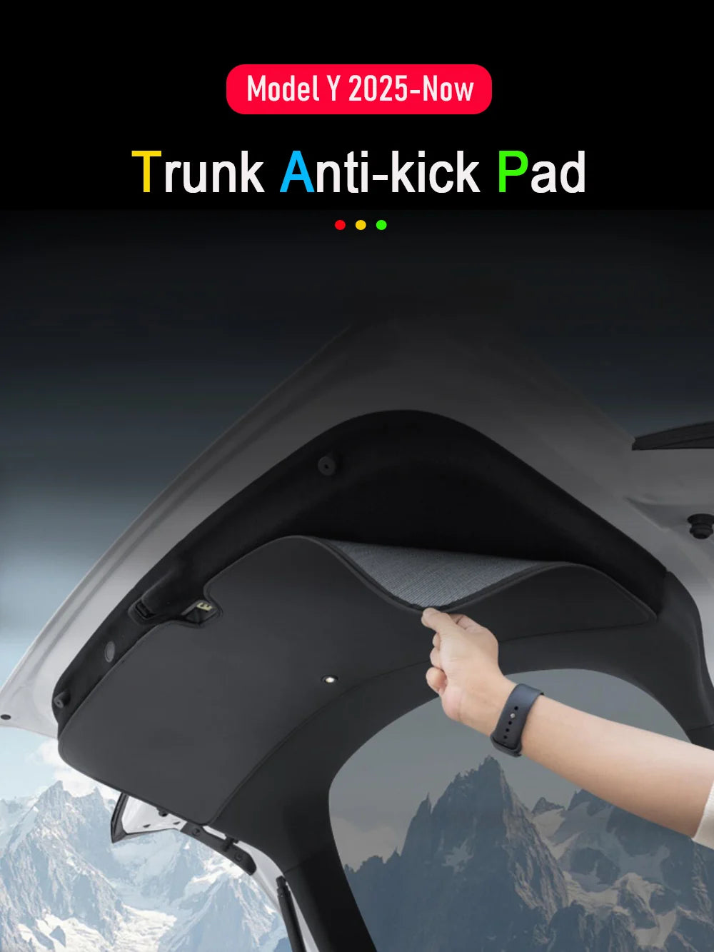 Trunk Mats for 2025 2026 Tesla Model Y Premium Juniper Rear Trunk Tailgate Mat Leather Protective Pad Anti-dirty Car Accessories
