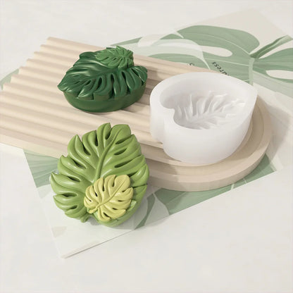 3D Tropical Leaves Silicone Mold for Handmade Soap Candle Resin Macking Molds DIY Art Crafts Aromatherapy Gypsum Ornaments Mould
