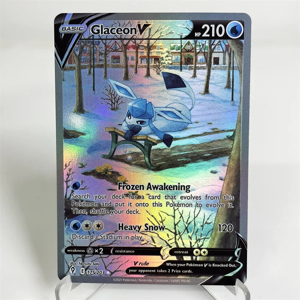Holographic PKM Collection Cards PTCG Proxy Card Blue Core Paper Card Kids PKM Charizard/Dragonite/Umbreon