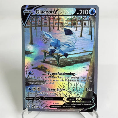 Holographic PKM Collection Cards PTCG Proxy Card Blue Core Paper Card Kids PKM Charizard/Dragonite/Umbreon