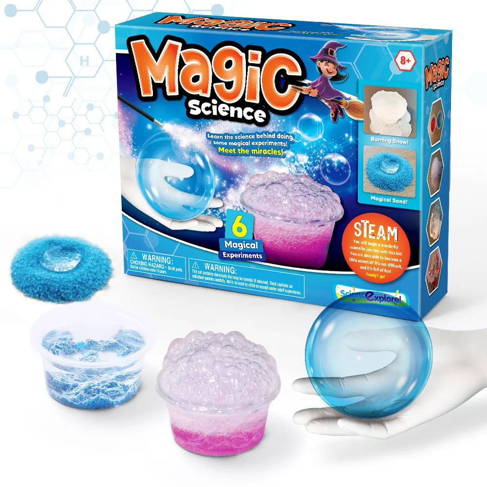 9 SET Science Experiment Kit Magic Science TOY Handmade DIY Soap Puzzle STEM TOYS for Kids Funny Science experiment Explore Gift