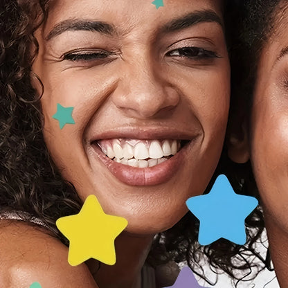240 Count Superstar Hydrocolloid Pimple Patches - Cute Star-Shaped Cover, Colorful & Shiny, Fragrance-Free, Paraben-Free, Suitab