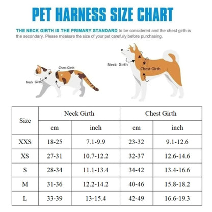 Pet Dog Harness and Leash Set for Small Medium Dogs Outdoor Walking Reflective Cat Vest Harness Chihuahua Yorkie Pet Supplies