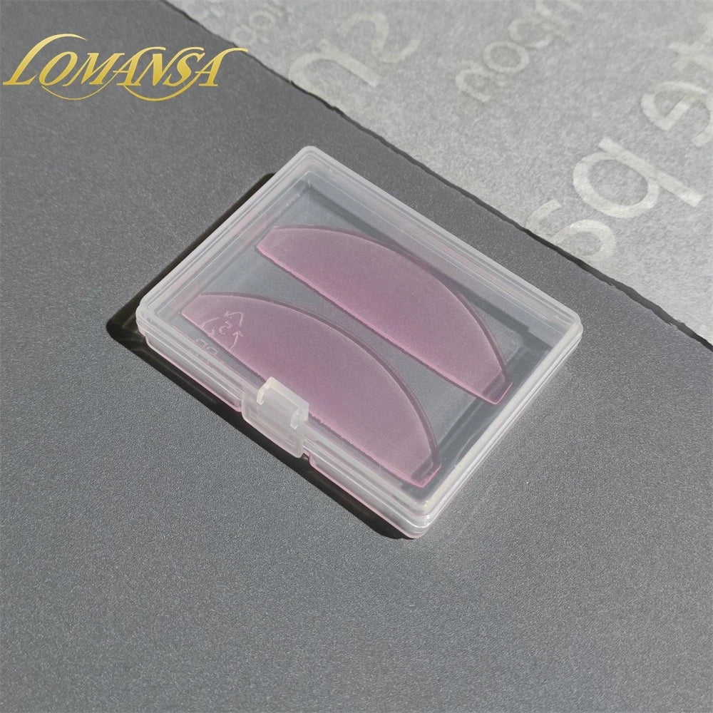 Lomansa Korea 1 Pair Reusable Silicone Eyelash Perm Lashes Rod Shield Lash Softening Pads Eyelash Curler Makeup Lash Lift Tools