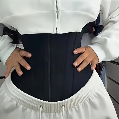Women's Waist Trainer Belt, Abdominal Control Exercise, Slimming Shapewear with Zipper Hook, Casual Festival Wear, Body Shaper