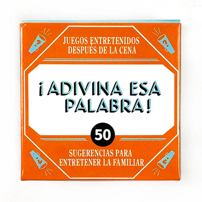Spanish Mini Size Game Cards " Name That Word !" 50 Pcs Cards Game Family Gathering Card Game Camping Game
