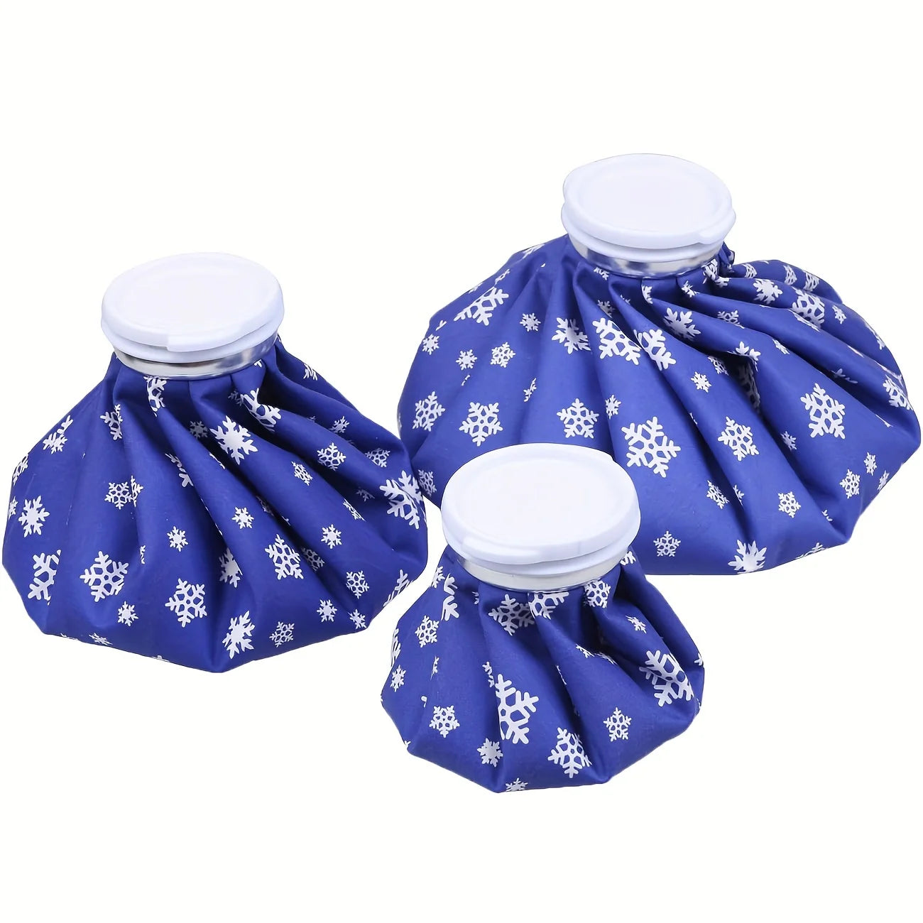 Cooler Bags Reusable Ice Bag Set for Pain Relief 6" 9" 11" Size Cotton Material Heat Pack for Knee, Head, Leg - Versatile Cold