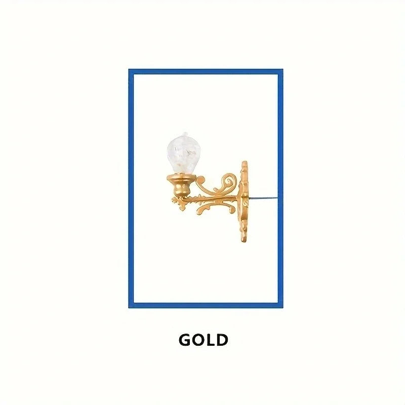 1Pc Model Wall Lamp Moss Micro Landscape Decoration Lamp Architectural Sand Table Model Wall Lamp Material