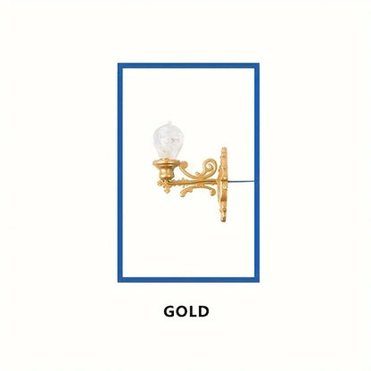 1Pc Model Wall Lamp Moss Micro Landscape Decoration Lamp Architectural Sand Table Model Wall Lamp Material