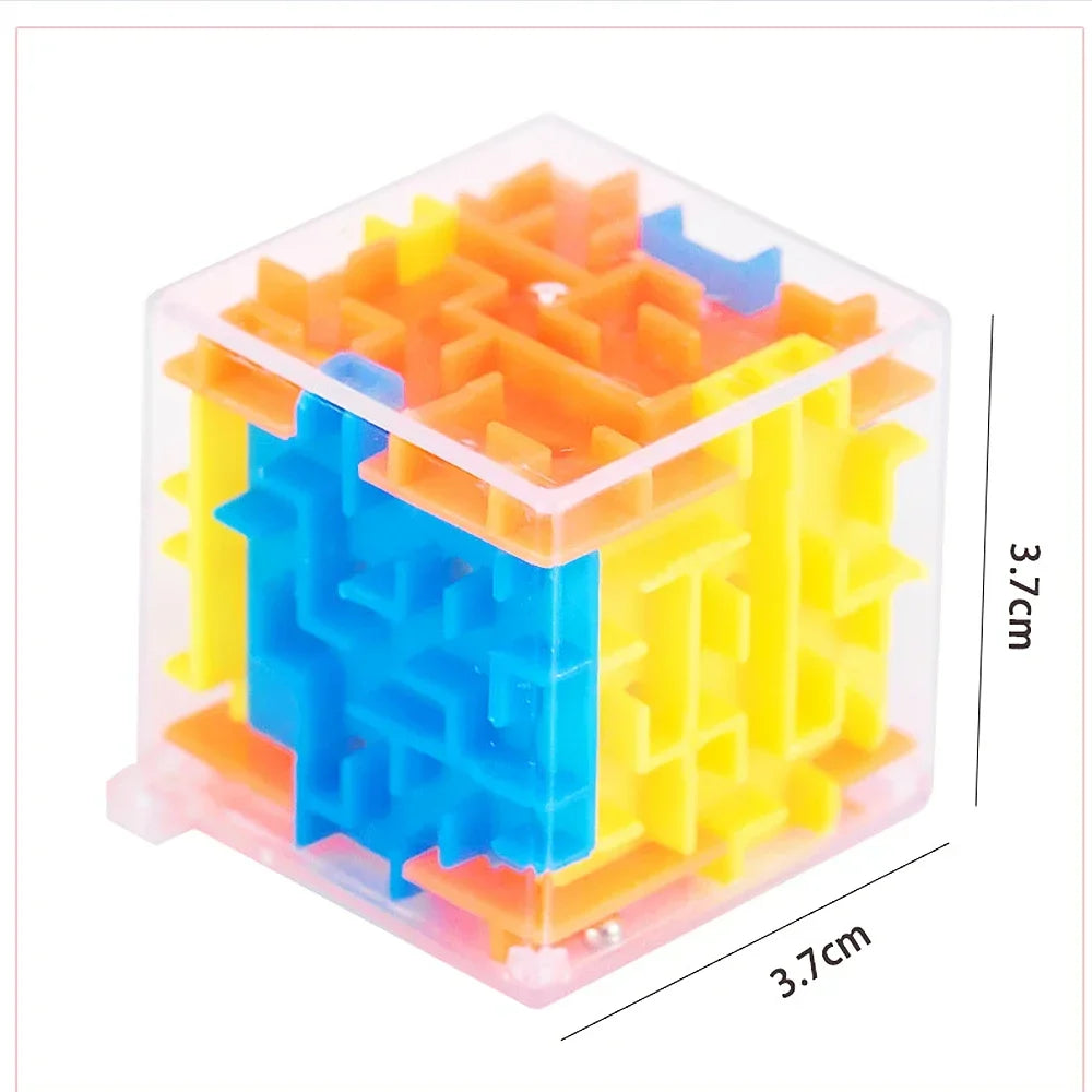 Fun 3D Cube Rolling Beads Maze Toys Boys Girls Birthday Wedding Guest Gift Giveaway Gift Stress Reliever Toys