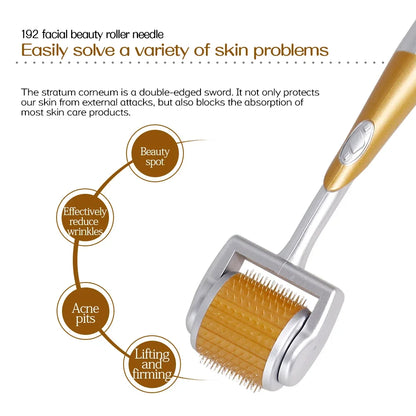 Dermaroller Derma Roller Micro Needles For Facial Beauty Hair Growth Wrinkles Remove Scars Tighten Skin Care Massage Roller Tool