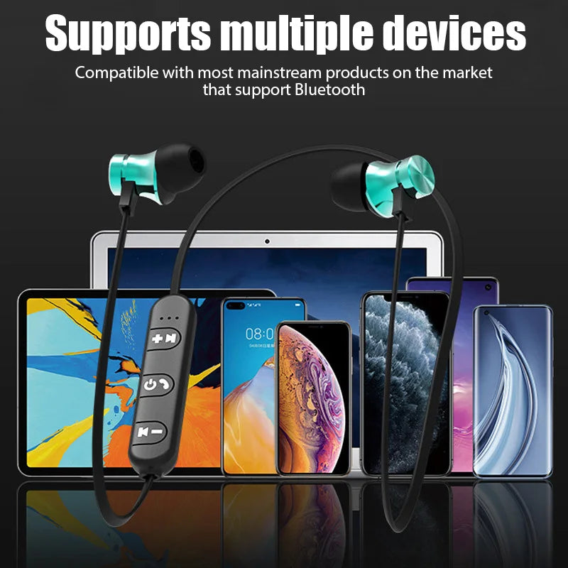 XT11 Bluetooth 4.2 Wireless Earphone Sports Headset Waterproof Earbuds Neckband Magnetic Headphone With Mic For Samrtphones