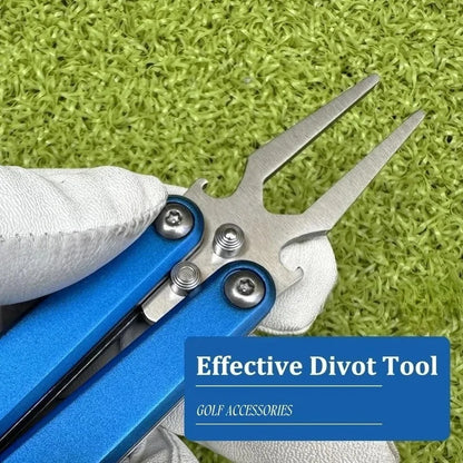 Golf Alloy Forks - Golf Divot Repair Tool, 2025 Metal Golf Alloy Fork, Butterfly Design, Golf Course Accessory