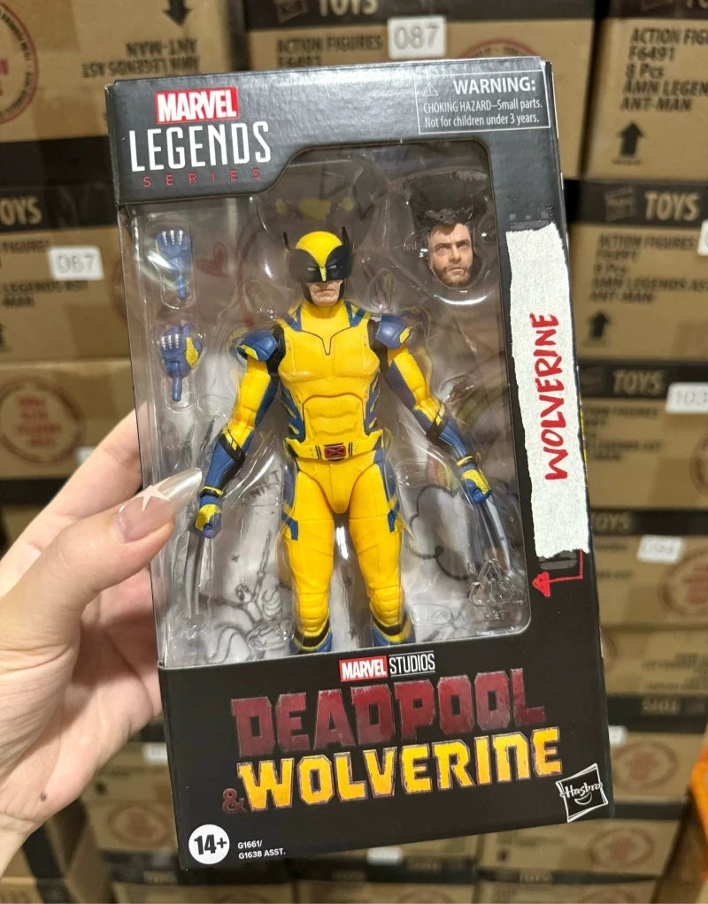 New stock Hasbro Marvel Legend series Wolverine yellow classic battle suit 6-inch movie figurine model toy collection birthday
