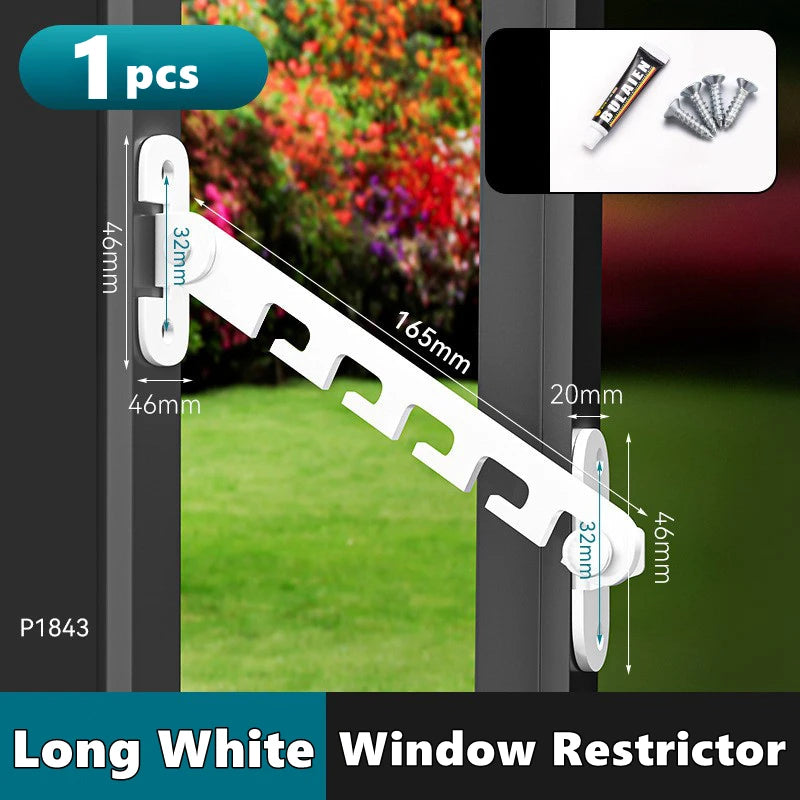 Window Locks Child Safety Window Support Hook Latches Adjustable Limiter Latch Security Bars Flat Cats Child Door Stay Open
