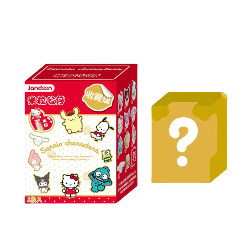 JANDOOM Sanrio Kuromi Hello Kitty Pochacco Cinnamoroll Melody Anime Figure Rice Grain Doll Peripheral Model Blind Box Toys Gifts