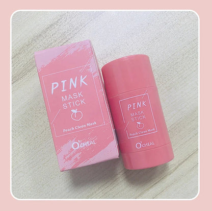 Solid facial mask Stick Green Tea Honey Peach Cleaning Pore Moisturizing Long Charcoal Eggplant Mud Film