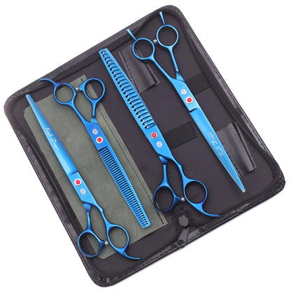 Dog Grooming Scissors Purple Dragon Stainless Gold Professional Dog Shears Scissors To Cut Dog Hair Pet Curved Shears Z3005A