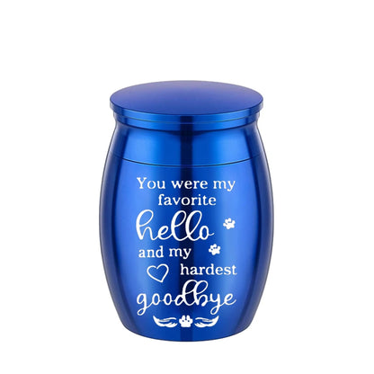 Small Urns for Human Ashes Mini Urn for Ashes Dog paw print Keepsake Urns for Ashes for Sharing Memorial Ashes Holder