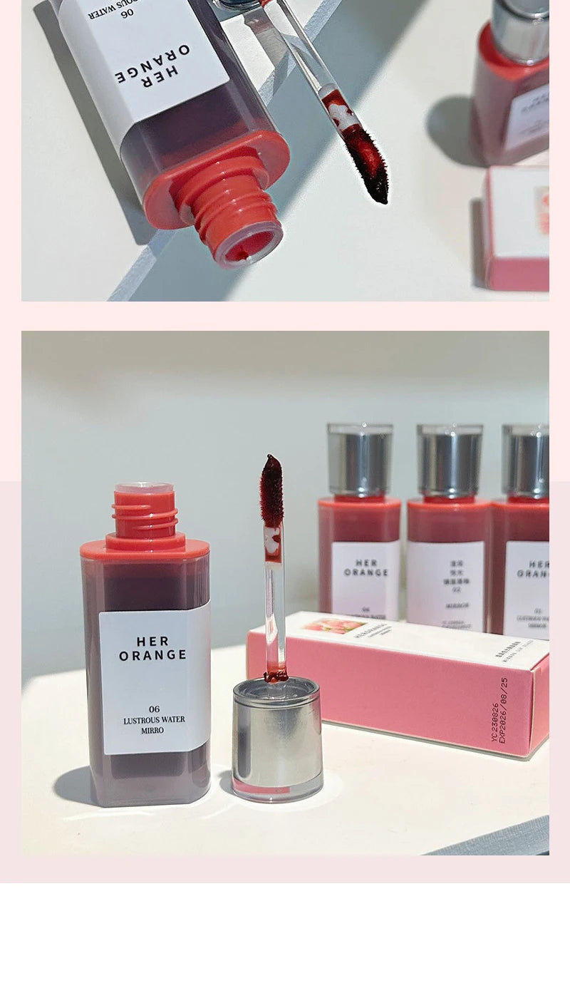 HERORANGE Crystal Gloss Lip Lacquer: Long-Lasting Hydration, Non-Sticky Formula with Glass-Like Shine at an Affordable Price