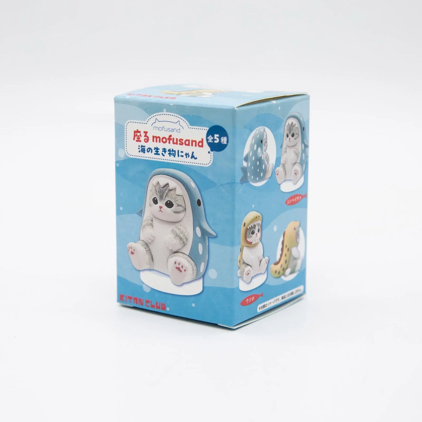 Mofusand Cats Wearing Marine Organism Clothes Blind Box Cute Action Figures Octopus Penguin Otter Table Ornaments Gifts
