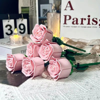 6pcs Pink Rose