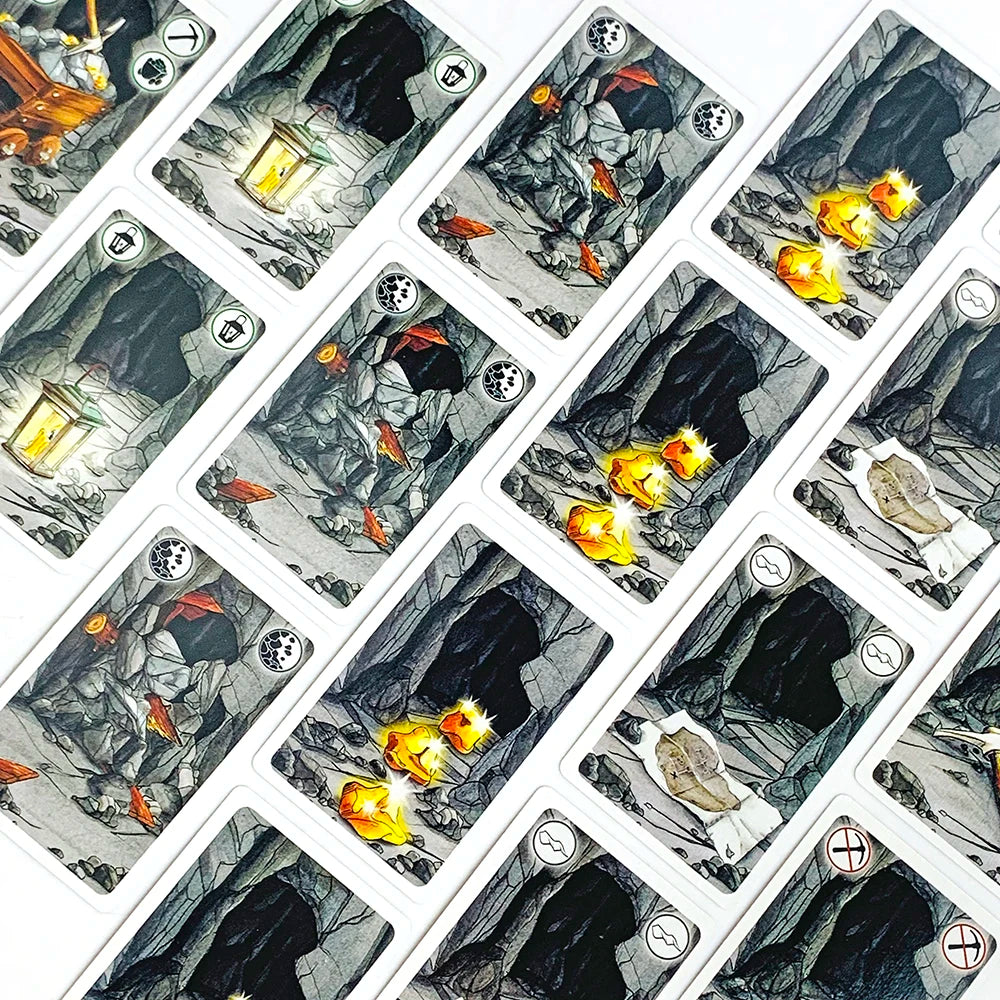 Board Game Cards Table Games English Version Card Games Dwarf Gold Mine Digging Miner Card Game Halloween and Christmas Games