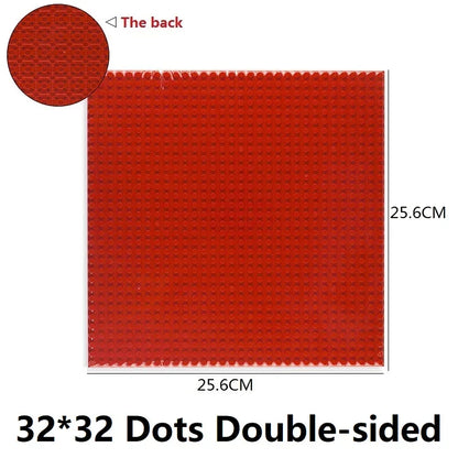 Single Double Sided Classic Base Plates Blocks Plates  32x32 16x16 16x32 Dots DIY Simulated scene Building block base Toy