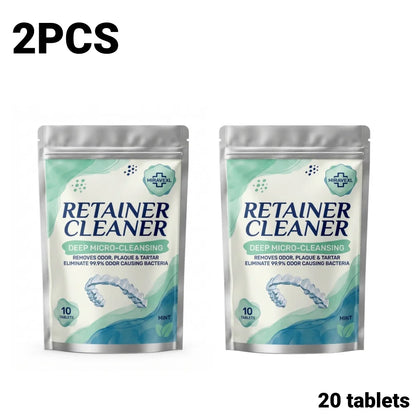 MIRAVEXL Denture Retainer Cleaner Tablets Orthodontic Braces Aligner Mouth Night Guard False Teeth Whitening Plaque Removal