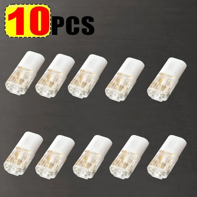 10/20/30/50/100 Pcs 2 Pin Compact Wire Terminals No Wire-Stripping Required Wire Connectors Quick Splice Wire Wiring Connector