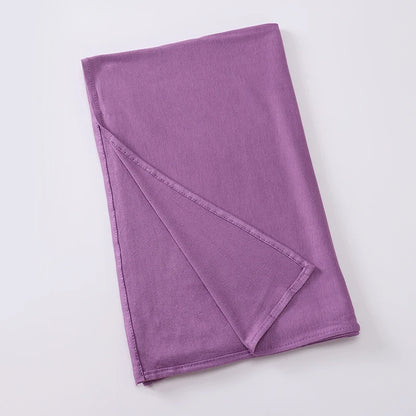 Good Stitch Stretchy Jersey Scarf Jersey Hijab Instant Hijab Plain Muslim Shawls Supplier Turban HeadWraps Foulard Femme