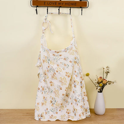 100% Cotton Mother Outing Breastfeeding Cover Muslin Baby Feeding Nursing Shawl Adjustable Privacy Apron Stroller Blanket