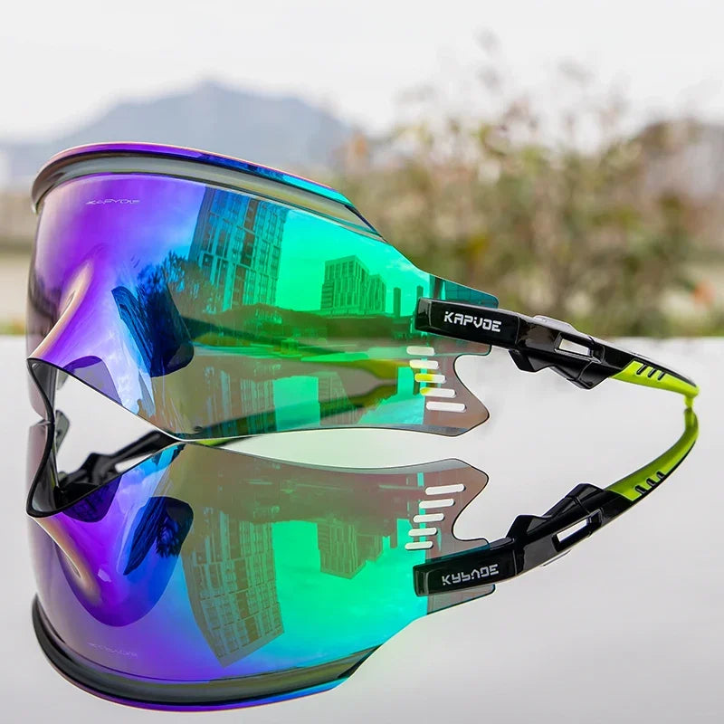 2025 Kapvoe Sport Sunglasses Road Bike Mountain Bicycle Cycl Glasses Riding Goggle Sports Eyewear for Man Women Cycling Glasses