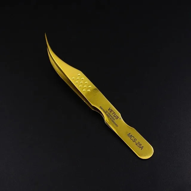 100% Vetus Original MCS Series New Style Premium Eyelashes Tweezers Ultra Fine Tip Improve for 3D 6D Lashes Extensions
