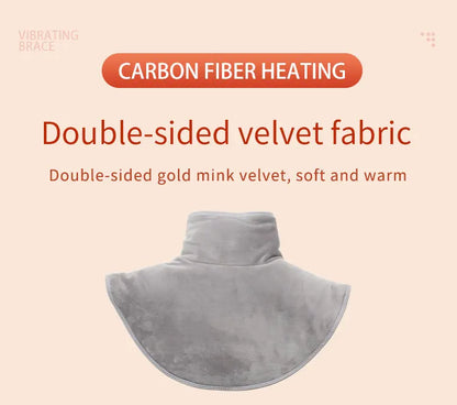 Electric Heating Shoulder Neck Pad Cervical Wrap Three Gear Thermal Compress Massager Vibration Shawl Warm Back Tool Relax Brace