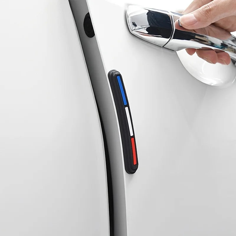 4pcs Car Rearview Mirror Door Protector Guard Edge Protector Buffer Trim Molding Protection Strip Car Auto Scratch Protector Bar