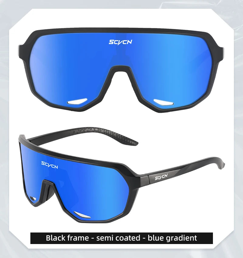 SCVCN Men Cycling Glasses Photochromic Sunglasses Mountain Bike Road Bicycle Eyewear MTB Cycle Goggles Sports UV400 Glasses Hot