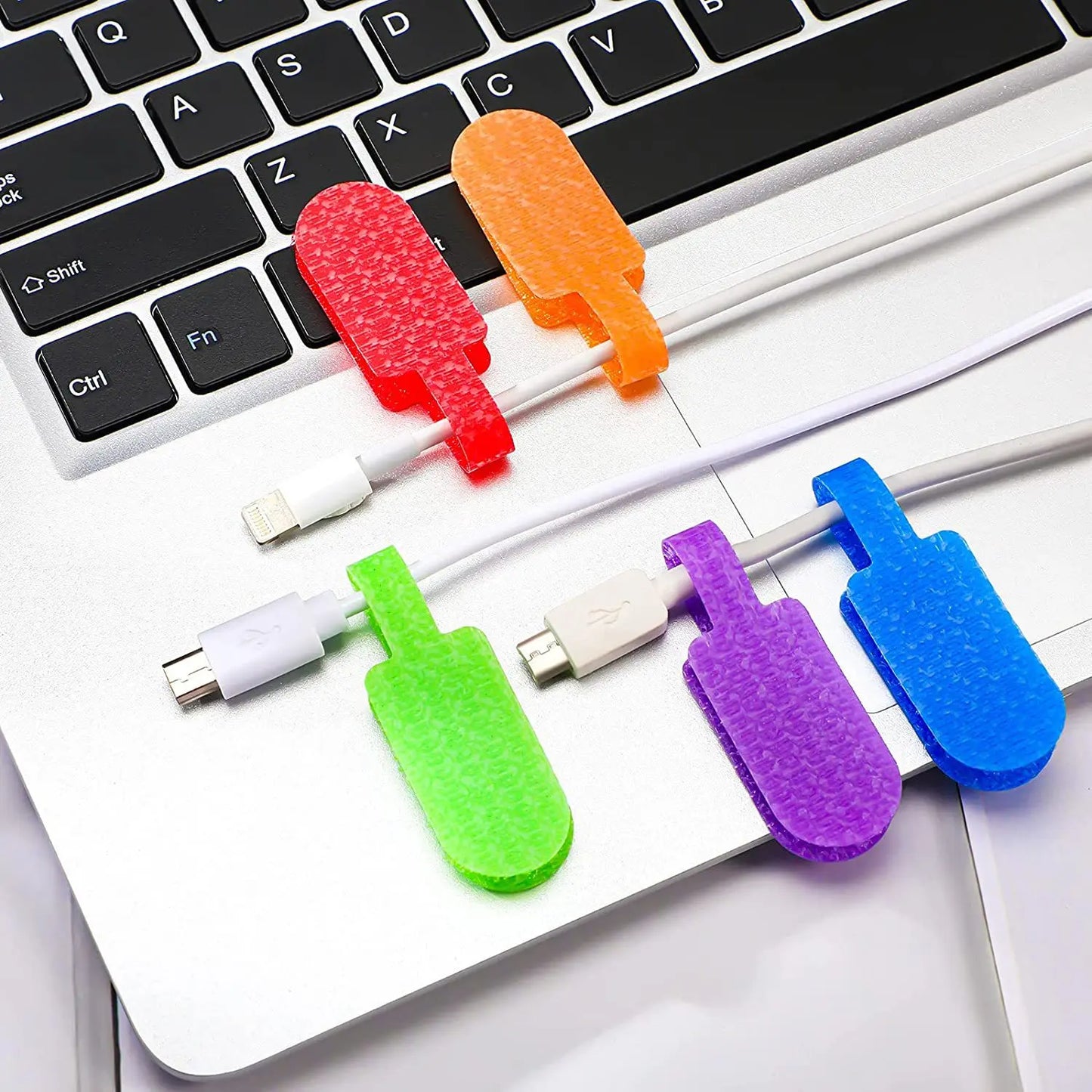 32/10/5/2- Colorful cable ties with writable function - Durable cable labels for organizing and identifying