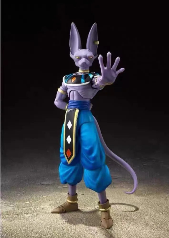 Hot Anime Figure Shf Dragon Ball Z Beerus Super God of Destruction Action Figures PVC Collection Model Toy For Children Gift