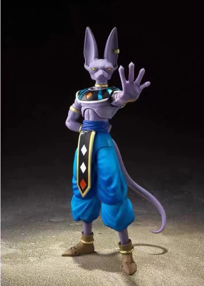Hot Anime Figure Shf Dragon Ball Z Beerus Super God of Destruction Action Figures PVC Collection Model Toy For Children Gift