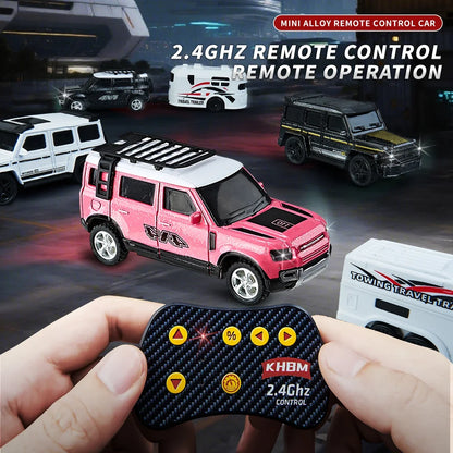 New RC Car MINI Alloy 1/64 Remote Control Car Convenient to Carry 60 Minutes of Work Time Children's Gifts Electronic Toys