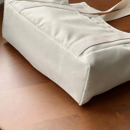 Large Capacity Tote Canvas Bag for Work Outgoing High Appearance Commuting Versatile Art Student Clothing Book Shoulder Bag Bag