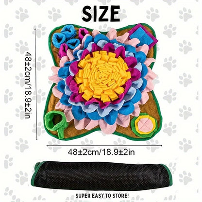 Pet Sniffing Training Mat Dogs Cats Educational Stress Relief Bite Resistant Slow Food Mat Pets Eco-friendly Training Blanket