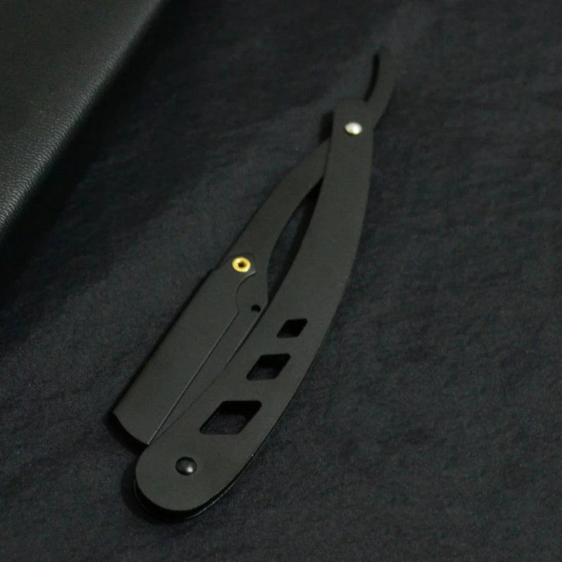 Men's Barber Shaving Razor Folding Knife Unisex Hair Removal Tool Eyebrow Knife ( Blades Not Included)