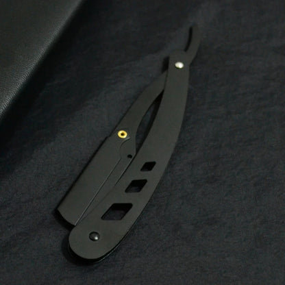 Men's Barber Shaving Razor Folding Knife Unisex Hair Removal Tool Eyebrow Knife ( Blades Not Included)