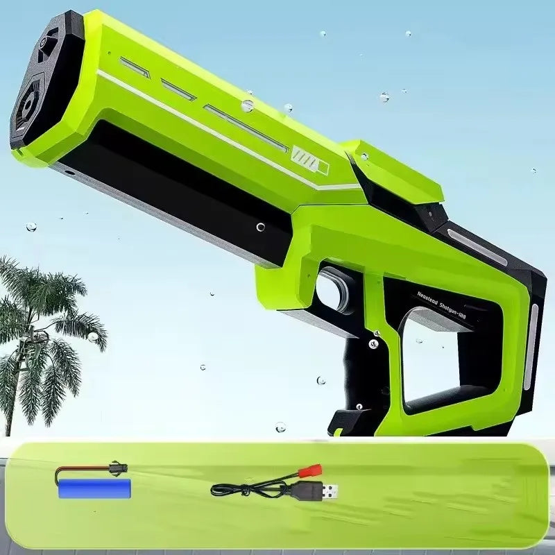 Electric Water Gun Toy for Adults Powerful Automatic Suction Water Blaster Summer Gift Beach Pool Garden Game Outdoor Fun Toy